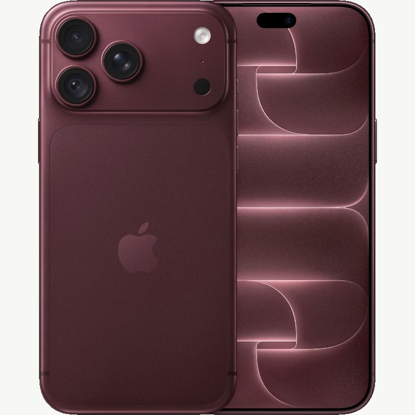 Bordeauxrode iPhone 18 Pro Max met cameramodule