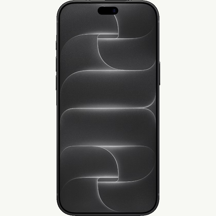 Voorkant van de zwarte iPhone 18 Pro Max